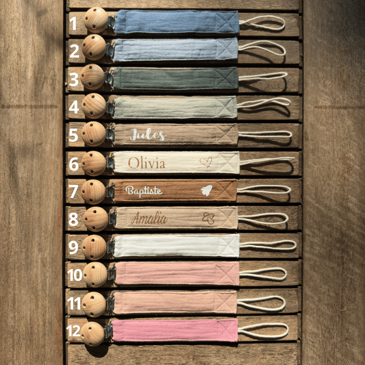 Attache tétine personnalisée